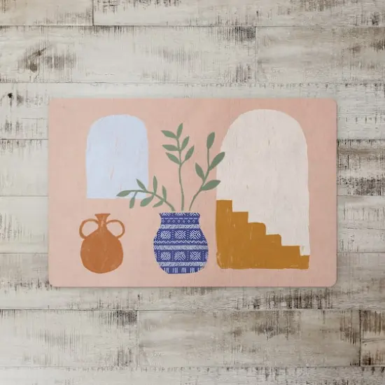 Simple Mod Still Life 27" x 18" Floor Mat {1}