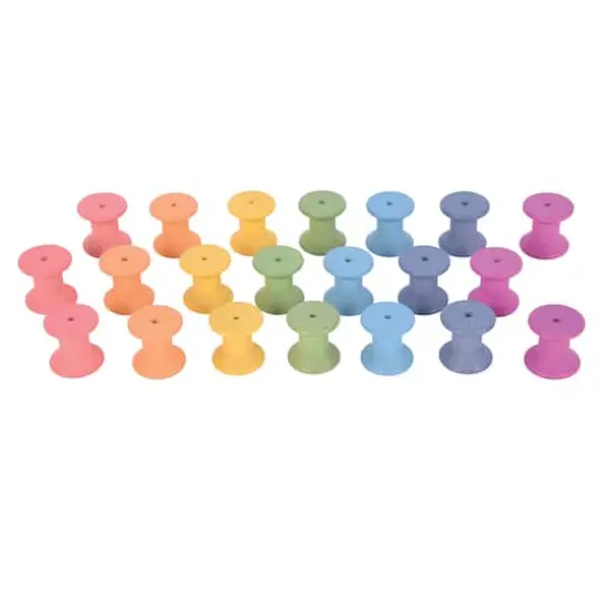 TickiT&reg; Rainbow Wooden Spools Set {1}