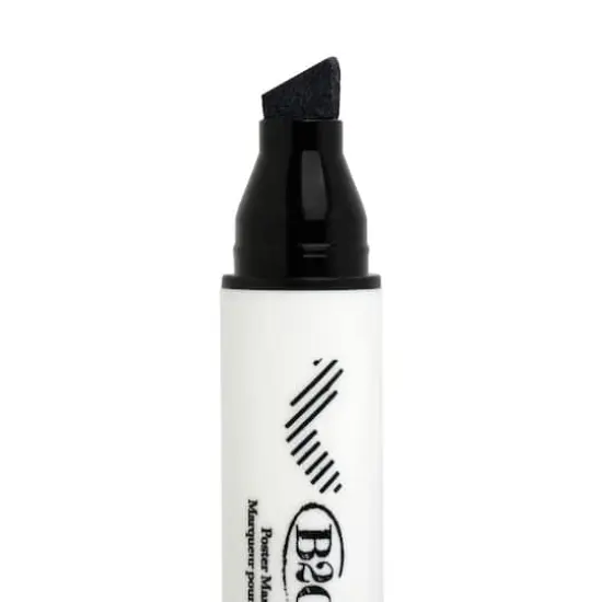 Black & White Poster Chisel Tip Markers by B2C&trade; {4}