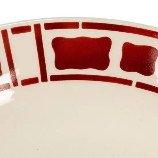 Hello Honey&reg; 8.5" White & Rust Ceramic Footed Bowls, 2ct. {7}