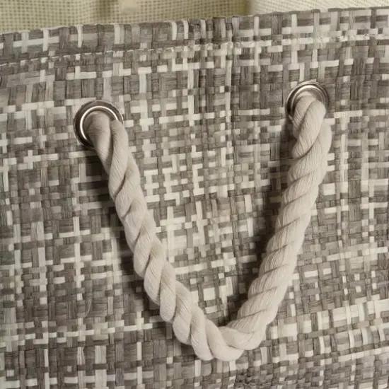 DII&reg; Medium Gray Tweed Rectangular Paper Bin {1}