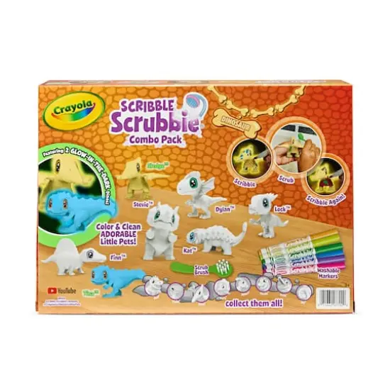 Crayola&reg; Scribble Scrubbie Dinosaur Glow Combo Pack {5}