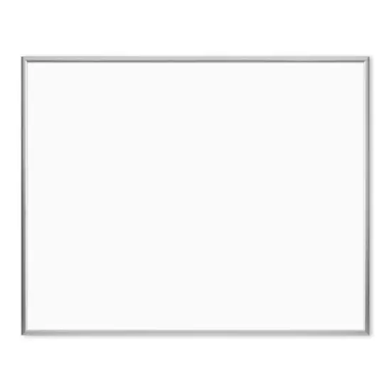 U Brands Silver Aluminum 20" x 16" Framed Magnetic Dry Erase Board {1}