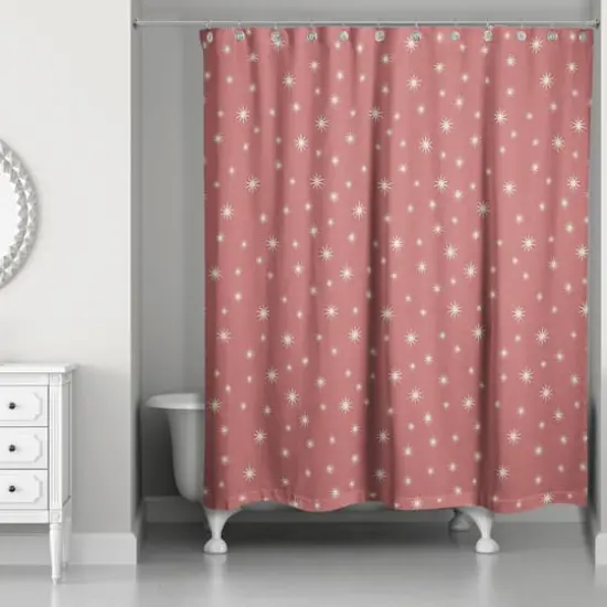 Red Twinkle Shower Curtain {3}