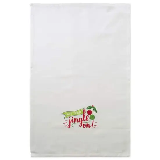 DII&reg; Assorted Jingle On Holiday Printed Dishtowel Set {8}