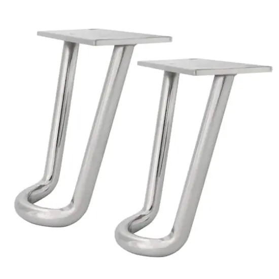 Dritz Home Nickel Modern Hairpin Legs {3}