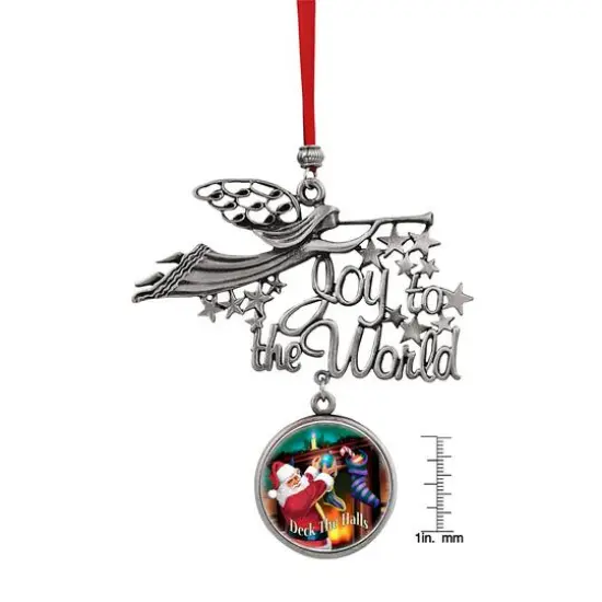 Joy to the World Santa Deck The Halls JFK Half Dollar Ornament {3}