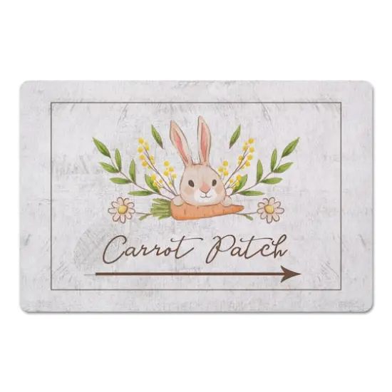 Bunny And Carrot Mat 27" x 18" Floor Mat {1}