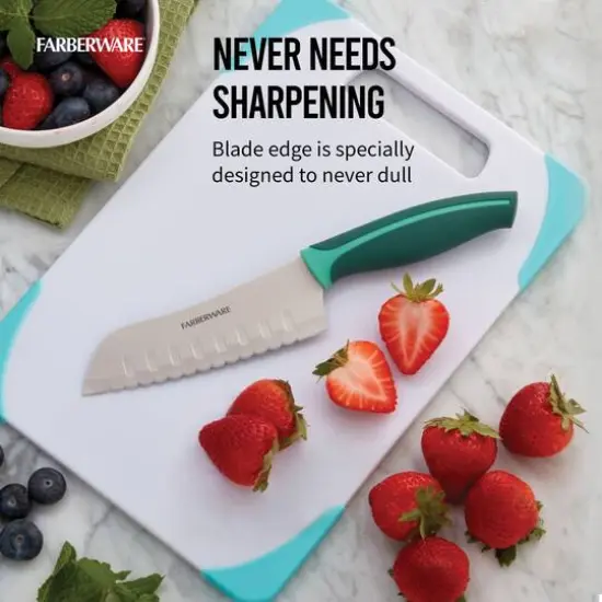Farberware Precise Serrated Santoku Knife {3}