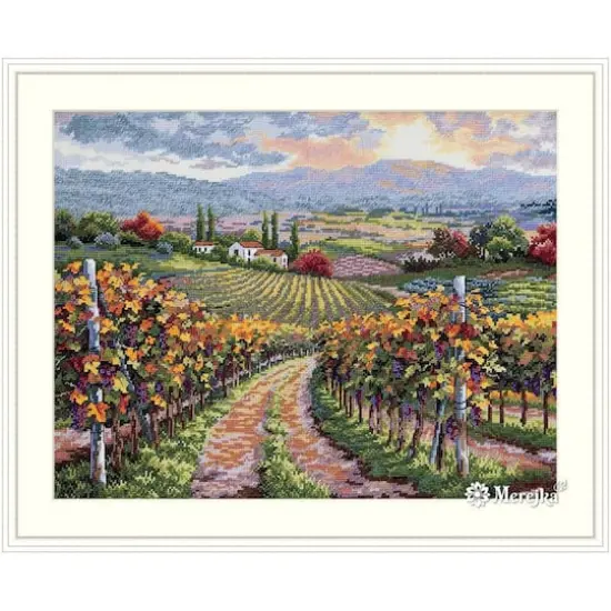 Merejka Vineyard Hill Counted Cross Stitch Kit {1}
