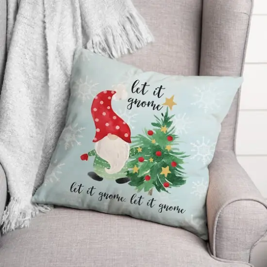 Let it Gnome Indoor/Outdoor Pillow {3}