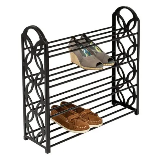 Honey Can Do 4-Tier Butterfly Shoe Rack {4}