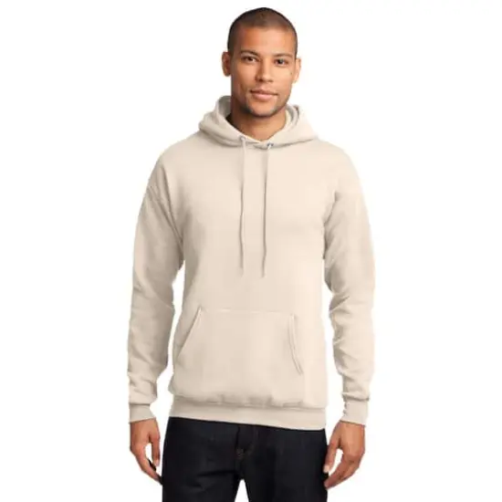Port & Company&reg; Neutrals Core Fleece Pullover Hooded Sweatshirt Natural {4}