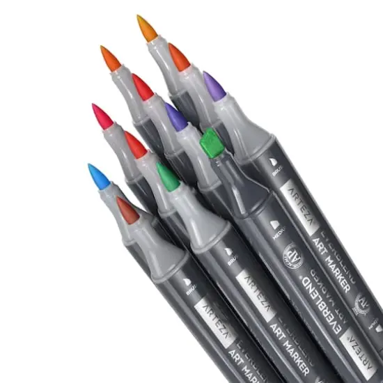 Arteza&reg; EverBlend&reg; Ultra Bright Dual Tip Alcohol Marker Set {5}