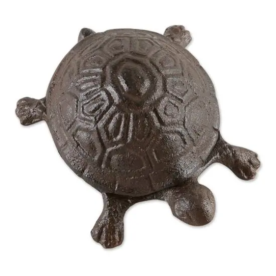 Secure Cast Iron Turtle Secret Key Holder {3}