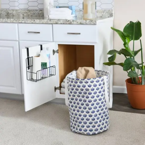 Household Essentials Krush Round Laundry Bag with Handles (Blue) {4}