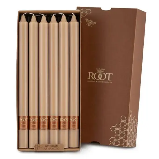Root Candles Arista&trade; 12" Smooth Taper Candles, 12ct. Blossom {1}