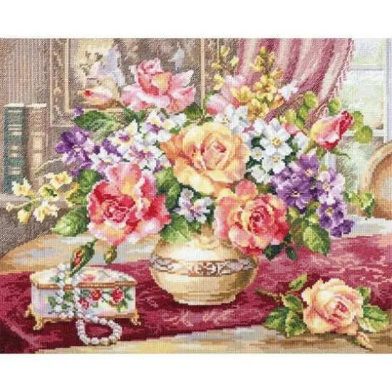 Alisa Roses In The Living Room Cross Stitch Kit {1}