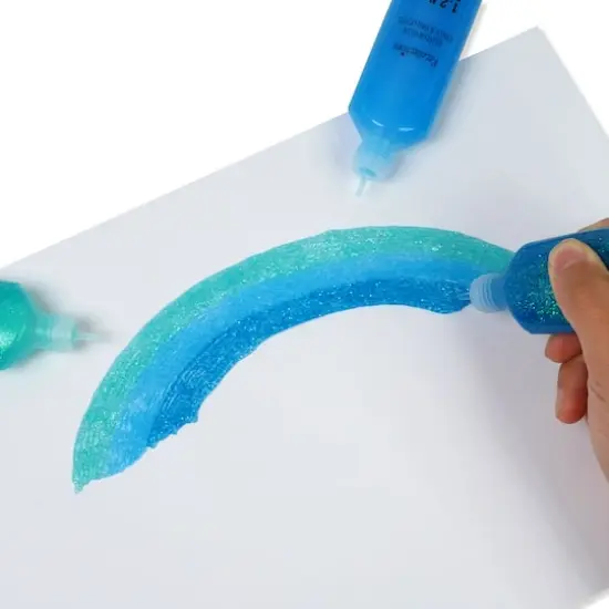 Mixed Glitter Glue, 3ct. by Recollections&trade; Iridescent Blues {4}