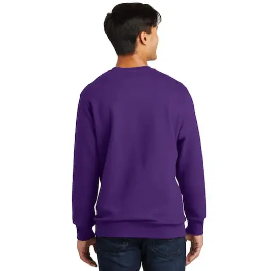 Port & Company&reg; Fan Favorite&trade; Fleece Crewneck Sweatshirt Team Purple {6}