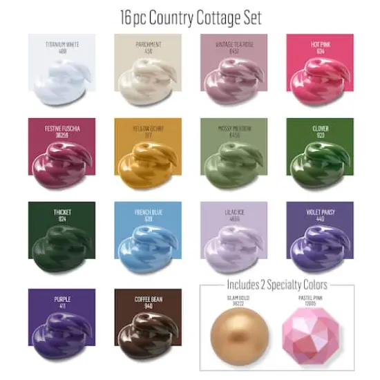 FolkArt&reg; Countryside Cottage Acrylic Value Paint Set {3}