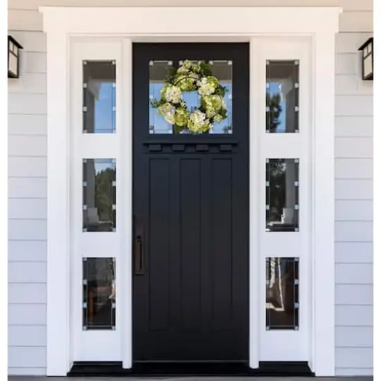 22&rdquo; Green & Cream Hydrangea Wreath {3}