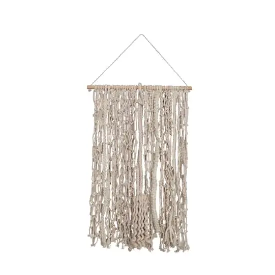 Hello Honey&reg; Natural Cotton Macram&eacute; Wall Hanging {1}