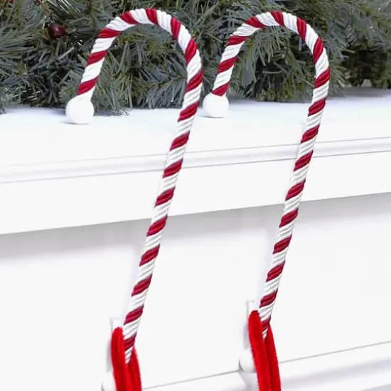 Haute Decor Classic Candy Cane Stocking Holders, 2ct. {3}