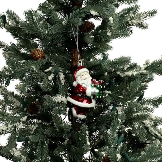 2 Pack 3" Classic Santa with Gift Shatterproof Ornaments by Ashland® {4}