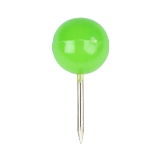 JAM Paper Colorful Round Push Pins, 100ct. Lime Green {4}