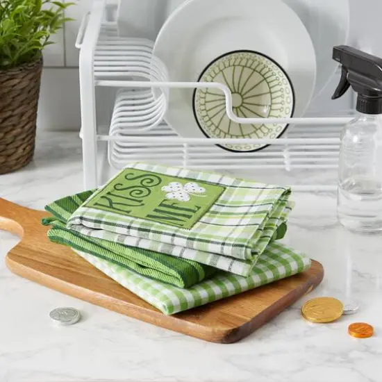 DII&reg; St Patty's Day Embroidered Dishtowels, 3ct. {7}