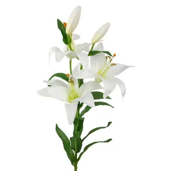 White Easter Lily Floral Spray {4}