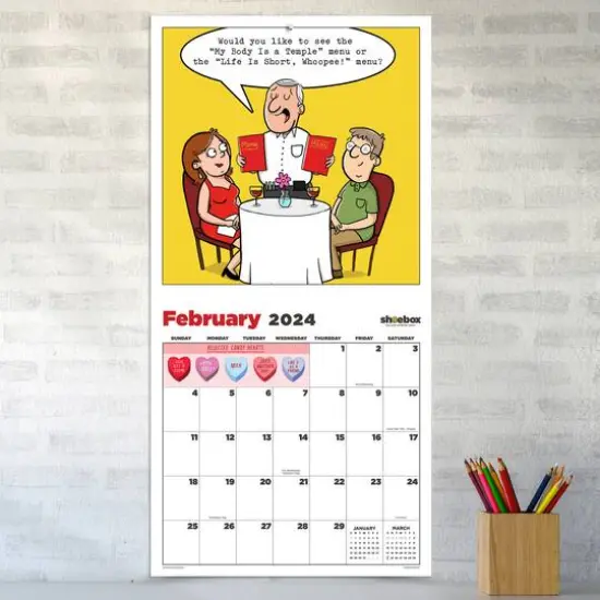 TF Publishing 2024 Laugh Out Loud Shoebox Wall Calendar {5}