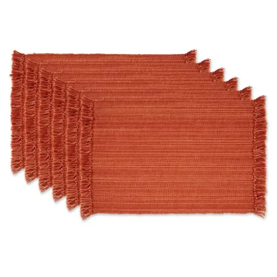 DII&reg; Variegated Spice Fringe Placemats, 6ct. {1}