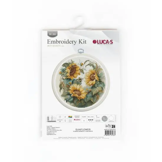 Luca-S Sunflower Counted Cross-Stitch Kit {3}