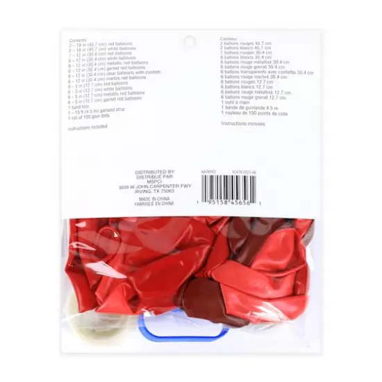10ft. Red Garland Balloon Kit by Celebrate It&trade; {5}