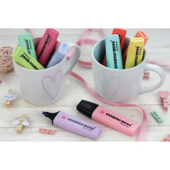 STABILO&reg; BOSS&reg; Original 15-Color Pastel Highlighters & Desk Set {9}