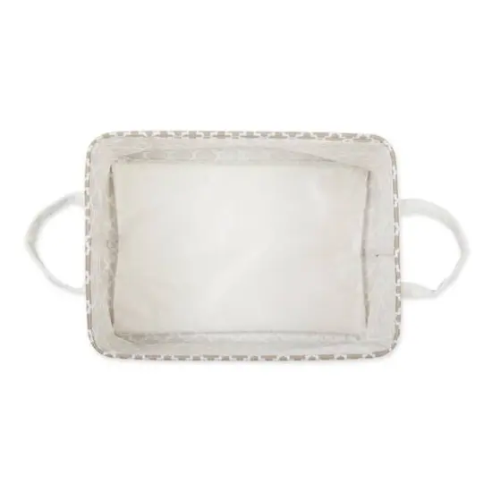 DII&reg; Extra Large Lattice PE-Coated Cotton Polyester Laundry Bin, 2ct. Stone {7}