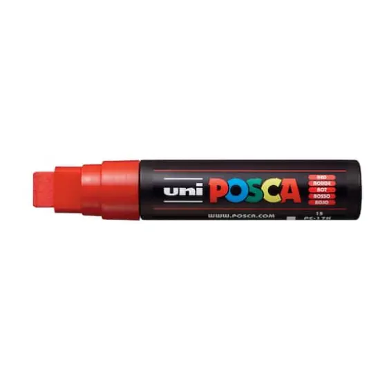 Uni Posca PC-17K Extra Broad Paint Marker Red {4}