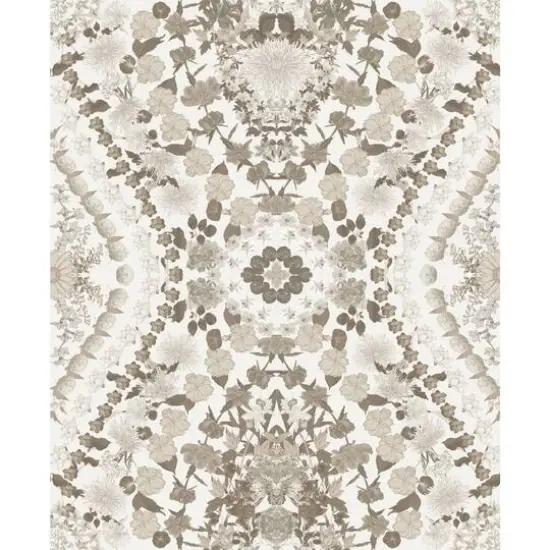 RoomMates Mr. Kate Brown Dried Flower Kaleidoscope Peel & Stick Wallpaper {1}