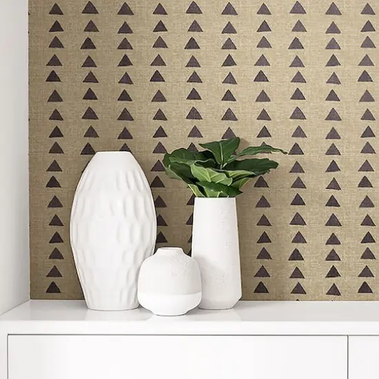 Surface Style Nomadic Triangle Peel & Stick Wallpaper Fossil {6}