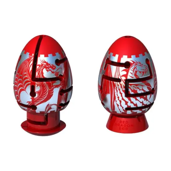 Smart Egg&reg; 2-Layer Red Dragon Difficult Labyrinth Puzzle {3}