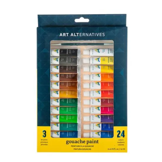 Art Alternatives Economy Gouache 24 Color Paint Set, 12mL Tubes {3}
