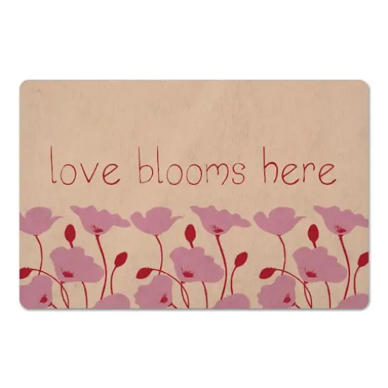 Love Blooms Here Floor Mat {1}