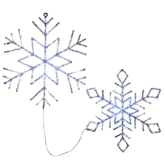 LED Ice Crystal Snowflakes Set {1}