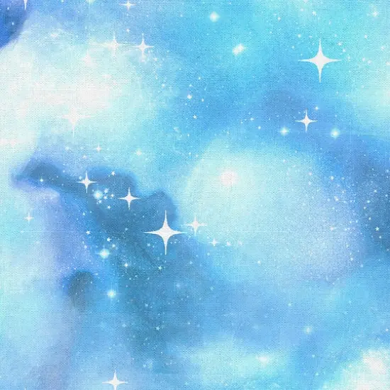 Fabric Editions Blue Starry Night Cotton Fabric {4}