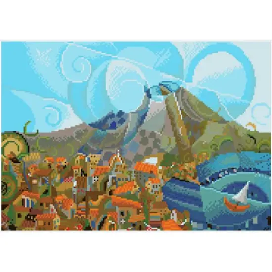Diamond Dotz&reg; Mount Vesuvius Diamond Painting Kit {3}