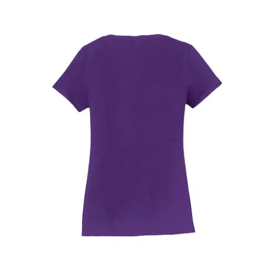 Port & Company&reg; Fan Favorite&trade; Ladies V-Neck T-Shirt Team Purple {4}