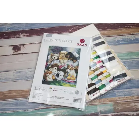 Luca-S Bath Time Pups Counted Cross-Stitch Kit {5}