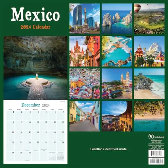 TF Publishing 2024 Mexico Wall Calendar {3}